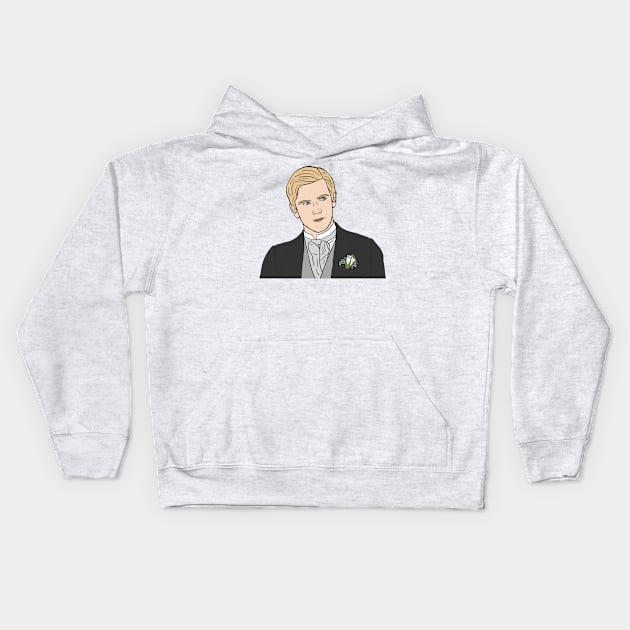 Matthew Crawley Kids Hoodie by Sofieq